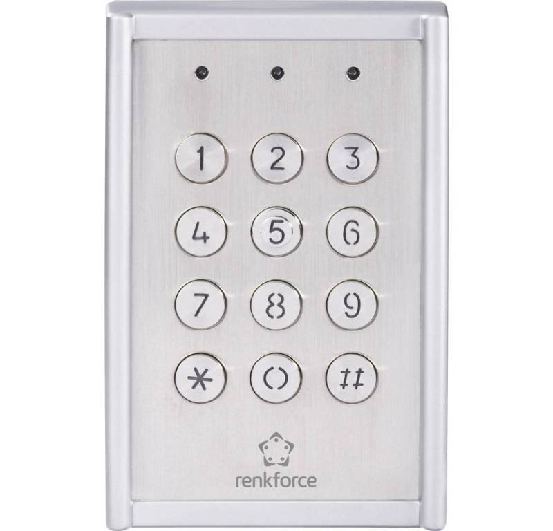 Renkforce Türschließer Wetterfestes Codeschloss IP65, mit beleuchteter Tastatur von Renkforce