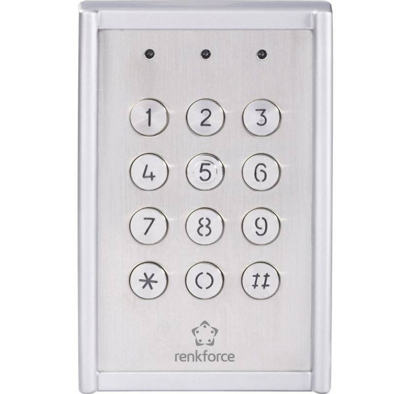 Renkforce Türschlossantrieb Renkforce 751624 Codeschloss Aufputz IP65 mit beleuchteter Tastatur von Renkforce