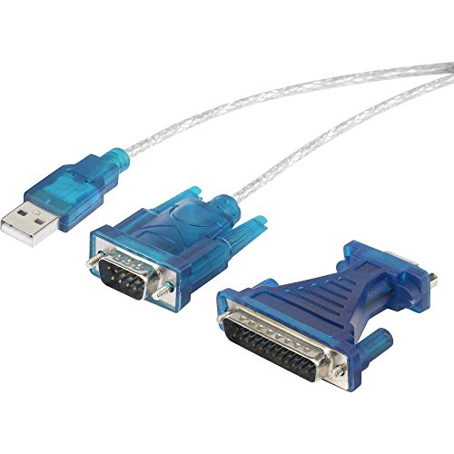 Renkforce USB 1.1 Adapter [1x D-SUB-Stecker 9pol., D-SUB-Stecker 25pol. - 1x USB 1.1 Stecker A] vergoldete Steckkontakt von Renkforce