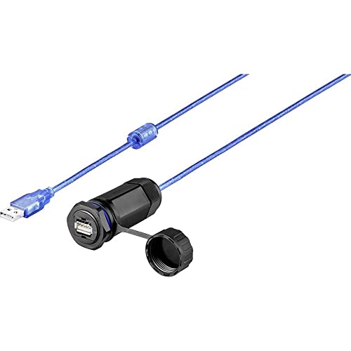 Renkforce USB 2.0 Kabel [1x USB 2.0 Buchse A - 1x USB 2.0 Buchse A] 1.00 m mit Schutzkappe von Renkforce