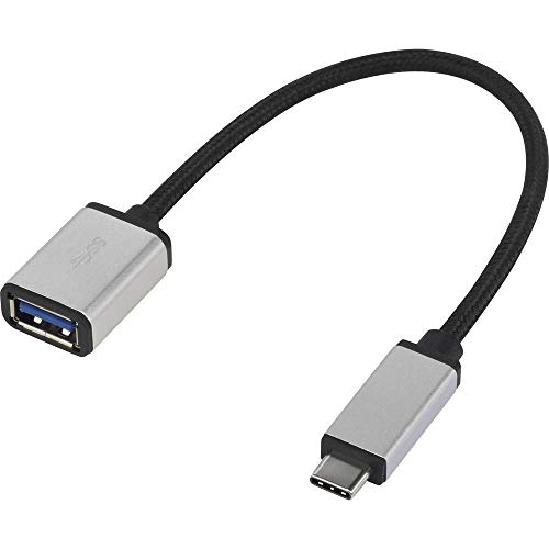 Renkforce USB 3.2 Gen 1 (USB 3.0) Adapter [1x USB-C® Stecker - 1x USB 3.2 Gen 1 Buchse A (USB 3.0)] RF-USBA-MS-01 gesle von Renkforce