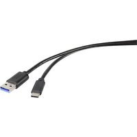 Renkforce USB-Kabel USB 3.2 Gen1 (USB 3.0 / USB 3.1 Gen1) USB-A Stecker, USB-C® Stecker 3.00m Schwa von Renkforce