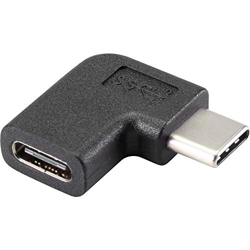 Renkforce USB 3.2 Gen 2 (USB 3.1 Gen 2) Adapter [1x USB-C® Stecker - 1x USB-C® Buchse] 90° nach rechts gewinkelt von Renkforce