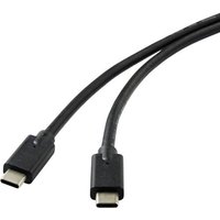 Renkforce USB-Kabel USB 3.2 Gen2x2 USB-C® Stecker 2.00m Schwarz Geschirmt RF-4531576 von Renkforce