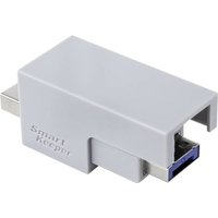 Renkforce USB-Kabel-Schloss RF-4695232 Silber, Blau Schlüsselschloss ohne Schlüssel RF-4695232 von Renkforce
