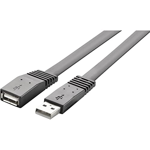 Renkforce USB-Kabel USB 2.0 USB-A Stecker, USB-A Buchse 2.00 m Schwarz hochflexibel RF-4096134 von Renkforce