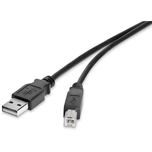 Renkforce USB-Kabel USB 2.0 USB-A Stecker, USB-B Stecker 0.50 m Schwarz vergoldete Steckkontakte RF-4463067 von Renkforce