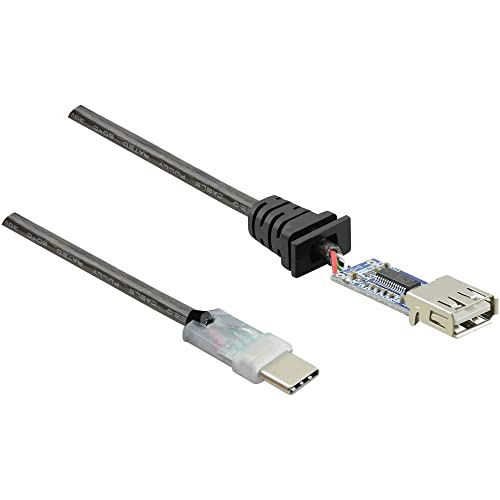 Renkforce USB-Kabel USB 2.0 USB-C® Stecker, USB-A Buchse 7.50 m Schwarz vergoldete Steckkontakte RF-4752800 von Renkforce