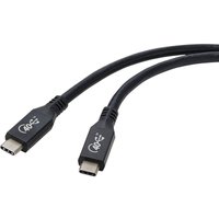 Renkforce - USB-Kabel USB4® usb-c® 0.80 m Schwarz Aluminium-Stecker RF-4870098 von Renkforce