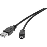 USB-Kabel usb 2.0 usb-a Stecker, USB-Mini-B Stecker 0.30 m Schwarz vergoldete Steckkontakt - Renkforce USB-Kabel usb 2.0 usb-a Stecker, USB-Mini-B Stecker 0.30 m Schwarz vergoldete Steckkontakt - Renkforce von Renkforce