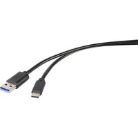 USB-Kabel usb 3.2 Gen1 (usb 3.0 / usb 3.1 Gen1) usb-a Stecker, usb-c® Stecker 0.15 m Schwa - Renkforce von Renkforce
