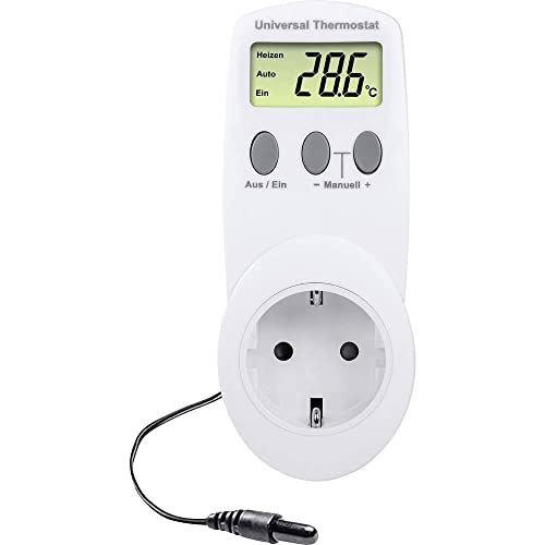 Renkforce UT300 Raumthermostat Zwischenstecker -40 bis 99 °C, Weiß von Renkforce