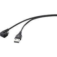Renkforce USB-Kabel USB 2.0 USB-C® Stecker, USB-A Stecker 1.00m Schwarz RF-4609276 von Renkforce