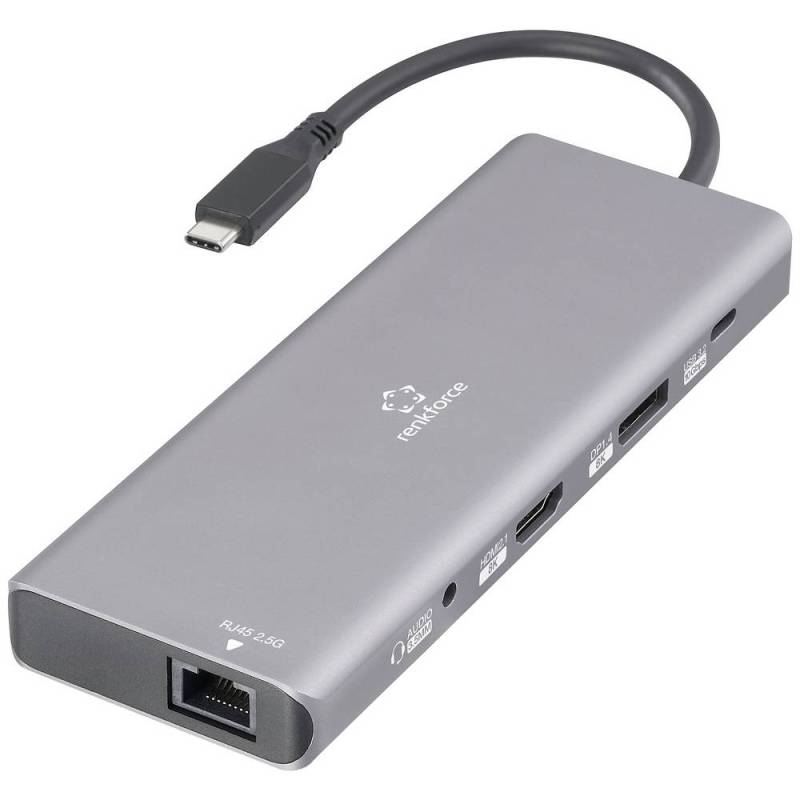 Renkforce Usb C Dockingstation Hub Rf Dks 905 10 In 1 8 K Pd 3.1 Laptop B-Ware von Renkforce
