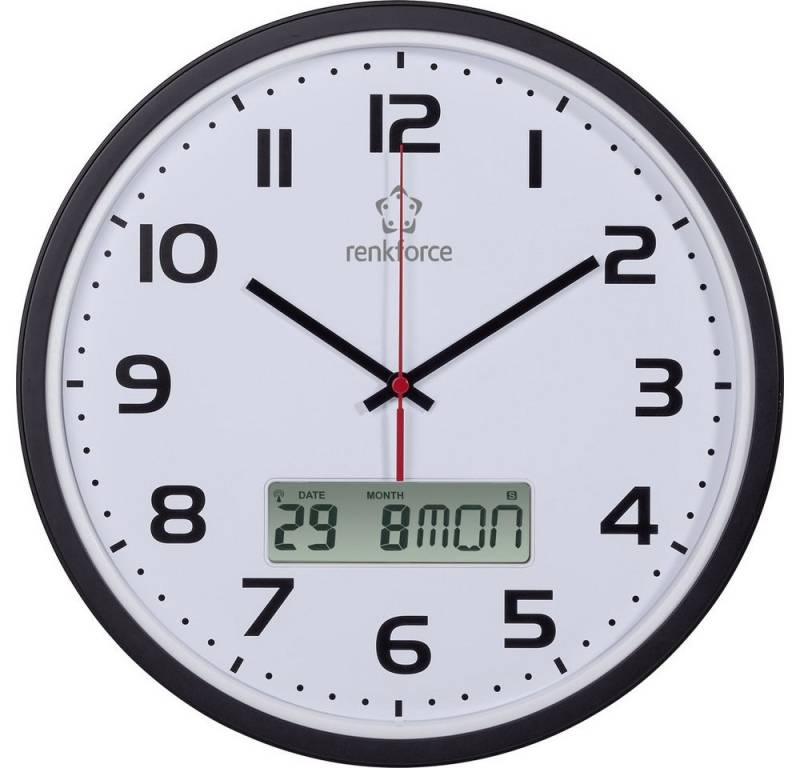 Renkforce Wanduhr Renkforce HD-WRCL135 Funk Wanduhr 32 cm x 4.5 cm Schwarz Renkforce Wanduhr Renkforce HD-WRCL135 Funk Wanduhr 32 cm x 4.5 cm Schwarz von Renkforce