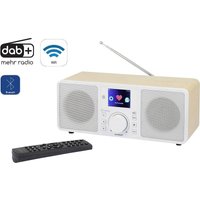 Renkforce - gebraucht] Stereo Internetradio Radio Tischradio Dab+ Bluetooth Ukw Wlan Holz Aux B-Ware von Renkforce