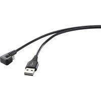 Renkforce - USB-Kabel usb 2.0 usb-a Stecker, USB-Micro-B Stecker 1.00 m Schwarz RF-4598342 von Renkforce