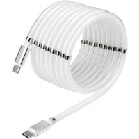 Renkforce - USB-Kabel usb 2.0 usb-c® Stecker, usb-c® Stecker 1.00 m Weiß vergoldete Steckkontakte TO-6 von Renkforce