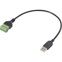Renkforce - usb 2.0 Adapterkabel [1x usb 2.0 Stecker a - 1x Klemmanschluss] RF-6443966 30 cm PVC-Mante von Renkforce