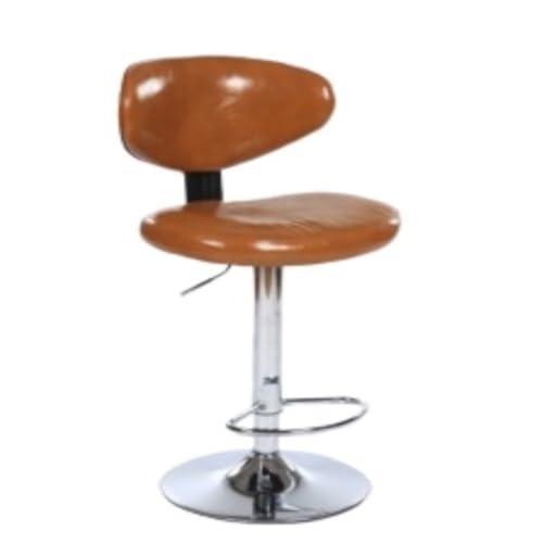Bar StüHle Bar Lift Stuhl Drehfuß Hause Stuhl Bar Stuhl Rezeption Kassierer Stuhl Einfache Zurück Stuhl Drop Shipping Bar Chair (Color : Orange, Size : A) von Renmi