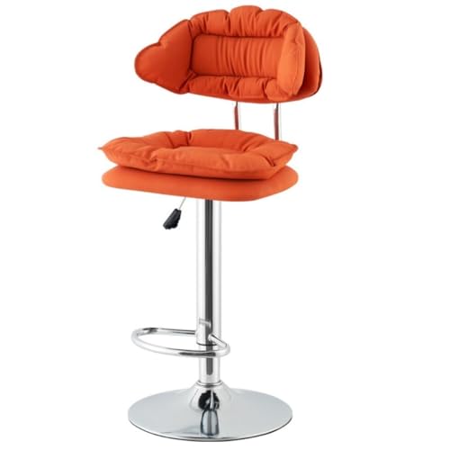 Bar StüHle Bar Stuhl Lift Mit Rädern Hocker Hohe Hocker Kassierer Barhocker Moderne Einfache Bar Hohe Stuhl Hause Bar Stuhl Bar Chair (Color : Orange, Size : A) von Renmi
