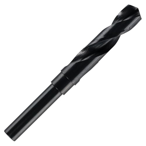 16.5mm HSS Reduziertem Schaft Bohrer (12.7mm / 1/2" Schaft) - Für Bohren Aluminium, Stahl, Holz, Kunststoff, Nicht-Eisen-Metalle - Schmiedebohrer/Metal Bohrer von Rennie Tool Company