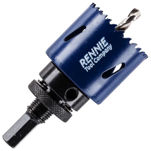 50 mm Lochsäge Bi-Metall mit Dorn und Zentrierbohrer zum Bohren/Schneiden von Holz, Kunststoff, Metallblech, Edelstahl, Rohren, Trockenbau, M35, 5% Kobalt-Bimetall-Lochschneider 50 mm Lochsäge Bi-Metall mit Dorn und Zentrierbohrer zum Bohren/Schneiden von Holz, Kunststoff, Metallblech, Edelstahl, Rohren, Trockenbau, M35, 5% Kobalt-Bimetall-Lochschneider von Rennie Tool Company