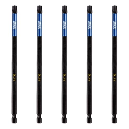 "Rennie Tool Company“ 5 x Rennie Tools 150 mm langes T30 TX30 Schlagschrauber-Bit-Set. Hochleistungs-Magnet-Torx-Schraubendreher-Bit-Set. Schwarzoxidbeschichtete Torx-Schlagschrauber-Bits. Torx-Bit-S "Rennie Tool Company“ 5 x Rennie Tools 150 mm langes T30 TX30 Schlagschrauber-Bit-Set. Hochleistungs-Magnet-Torx-Schraubendreher-Bit-Set. Schwarzoxidbeschichtete Torx-Schlagschrauber-Bits. Torx-Bit-S von Rennie Tool Company