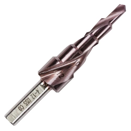 Rennie Tools – 4-12 mm HSS Cobalt-Spiralnut-Stufenbohrer/Lochschneider für Metall, Edelstahl und Hartmetalle von Rennie Tool Company