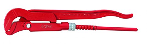 Rennsteig Eckrohrzange (Wasserpumpenzange, Rohrzange), 680 mm, 3" – CV-Stahl vergütet, Verzahnung gehärtet - 1310302 Rennsteig Eckrohrzange (Wasserpumpenzange, Rohrzange), 680 mm, 3" – CV-Stahl vergütet, Verzahnung gehärtet - 1310302 von Rennsteig