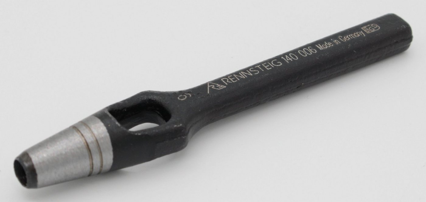 Rennsteig Werkzeuge Nageleisen RENNSTEIG Henkellocheisen Locheisen Stanzeisen schwarz - 6 mm von Rennsteig Werkzeuge