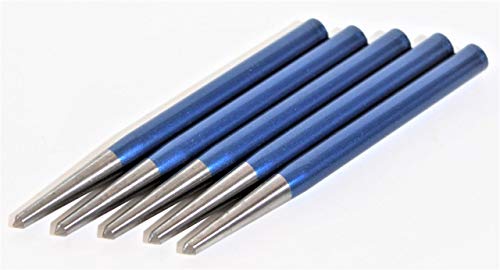 5x RENNSTEIG Körner 100x8 mm Meißel rund glatt WS körnen Metall Made in Germany von Rennsteig