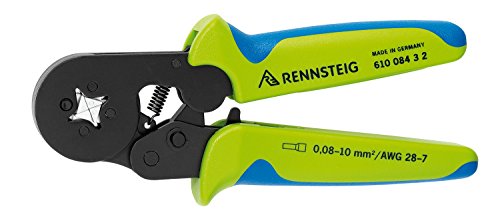 Rennsteig Aderendhülsencrimpzange PEW8.84 (2 profilierte / 2 glatte Crimpflächen; 0,08-10 mm², AWG: 28-7) 610 084 3 2 von Rennsteig