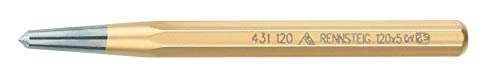 Rennsteig Körner ø 5 mm (Schlüsselweite 10 mm, Abmessungen 120 mm, Profil 8-kant, Oberfläche geschliffen + poliert) 4311200 von Rennsteig