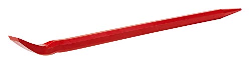 Rennsteig Montiereisen (Montierhebel, Richteisen), 500mm x 20mm, 6-Kant - Spezialstahl pulverbeschichtet, rot – 2735002 von Rennsteig