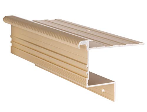Musterstück (ca. 12 cm) Treppenprofil STABIL 8,5 mm - Farbe: Messing von RenoShop