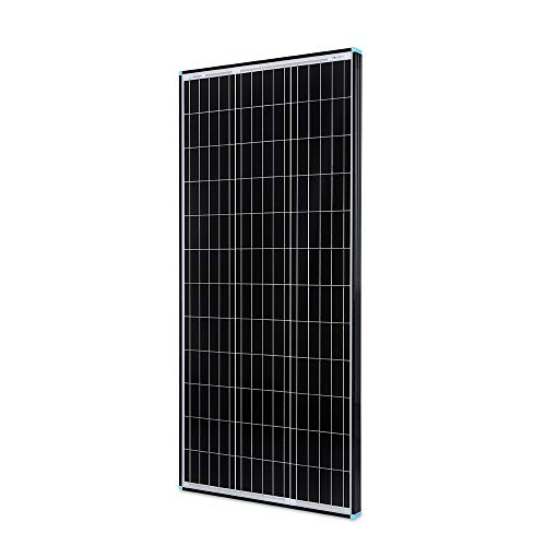 RENOGY 100W 12 Volt (schlankes Design) Solarmodul Monokristallin Solarpanel Photovoltaik Solarzelle Ideal zum Aufladen von 12V Batterien Wohnmobil Garten Camper Boot Schwarz von Renogy