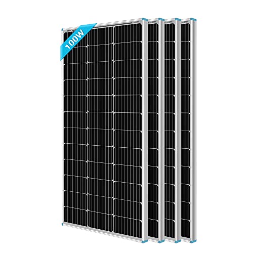 RENOGY 400W Solarmodul Monokristallin Solarpanel Photovoltaik Solarzelle Ideal zum Aufladen von 12V Batterien Wohnmobil Balkonkraftwerk Garten Camper Boot (100WX4) von Renogy