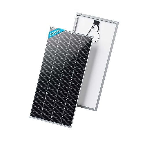 RENOGY 200W 12 Volt Solarpanel Monokristallin Solarmodul Photovoltaik Solarzelle Ideal zum Aufladen von 12V Batterien Wohnmobil Garten Camper Boot von Renogy