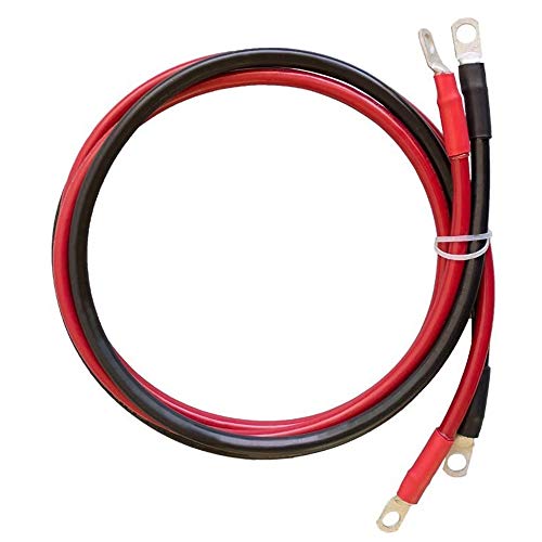 Renogy® 2 Stück 1,5 m 4 AWG Solarstrom-Wechselrichter-Batteriekabel von Renogy