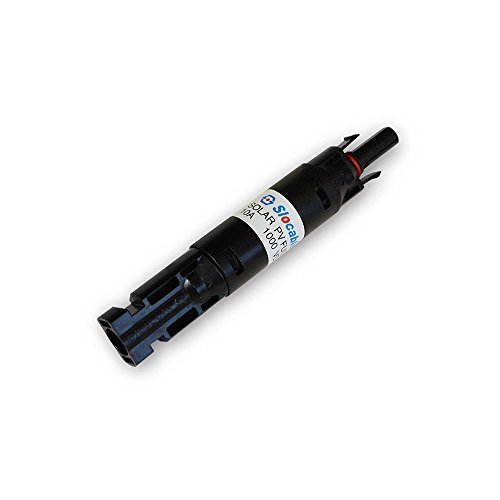 Renogy 10A Stecker und Buchse, wasserdichter Inline-Sicherungshalter, schwarz von Renogy