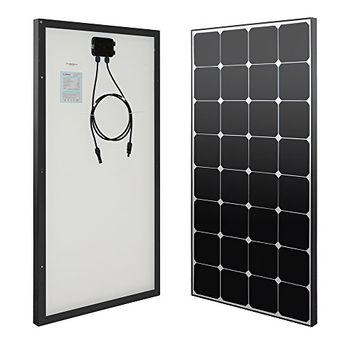 Renogy 100 Watt 12 Volt Eclipse Monocrystalline Solar Panel High Efficiency Module Off Grid PV Power for Battery Charging, Boat, Caravan, RV and Any Other Off Grid Applications von Renogy