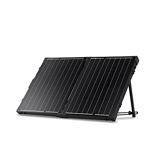 Renogy 12V Solarkoffer 2 x 50W (Ohne Laderegler)Solar Modul Zelle 100W Solarpanel Wohnmobil Solarmodul Solarzelle Camping Garten mit schwarzem Rahmen von Renogy