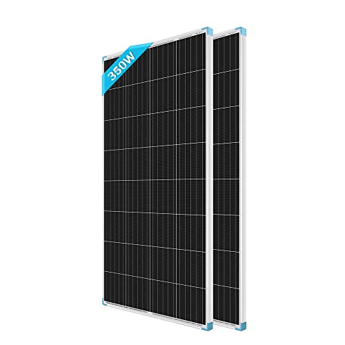 Renogy 350W 12 Volt Solarmodul Monokristallin Solarpanel Photovoltaik Solarzelle Ideal zum Aufladen von 12V Batterien Balkon Wohnmobil Garten Camper Boot （175WX2） von Renogy