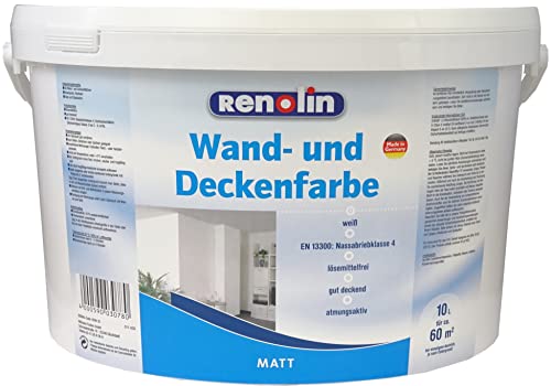 Innenwandfarbe Renolin Wandfarbe weiss 10l Innenwandfarbe Renolin Wandfarbe weiss 10l von Renolin