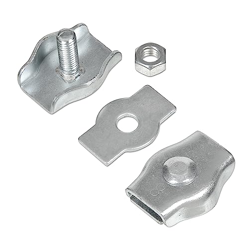 25x 4mm Simplex Drahtseilklemme verzinkt Klemme 25x 4mm Simplex Drahtseilklemme verzinkt Klemme von Renomo24