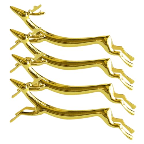 Renopfect 4 Stücke Messerbank Set, Stäbchen Halter Edelstahl Hirsche Figur Essstäbchen, Hund Form Besteckhalter Für Messer Gabel Löffel, Messerbänkchen Gabel Stand Löffel Geschirr Rack Halte von Renopfect