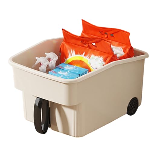Renopfect Aufbewahrungsbox Mit Griff - Container-Box Mit Griff Für Tiefe Schränke,Große Behälter Mit Rollen Für Küche Schlafzimmer Büro Garage Waschraum von Renopfect