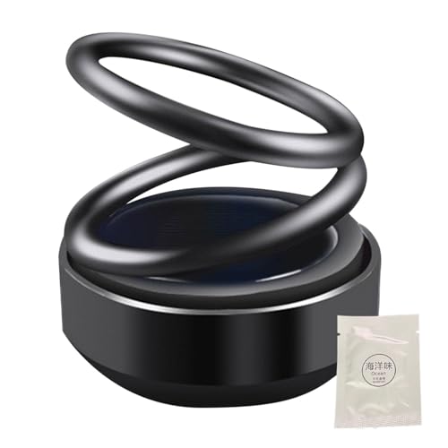 Renopfect Autoduftdiffusor - Aromatherapie-Diffusoren für den Autoinnenraum,Stilvolle, solarbetriebene, drehbare Auto-Duftdekoration für Zuhause und Autos von Renopfect