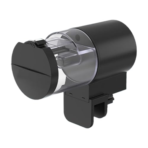 Renopfect Automatischer Fischfutterautomat Für Aquarium,100 Milliliter Flockenspender | Feuchtigkeitsgeschützt Zeitgesteuert Für Aquarium Betta Teich Reise von Renopfect